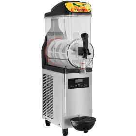 VEVOR Commercial Slushy Machine, 12L/3.2Gal Single Bowl, 50 Cups Margarita Machine, 500W Stainless Steel Margarita Smoothie Frozen Drink Maker, Slushi