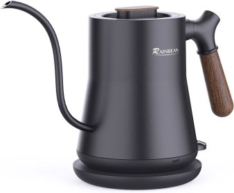 Gooseneck Electric Kettle, Pour Over Coffee Kettle & Tea Kettle, 100% Stainless Steel Inner With Leak Proof Design, 1000w Rapid Heating, Auto Shutoff