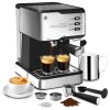 Geek Chef Espresso and Cappuccino Latte Maker 20 Bar Pump Coffee Machine Compatible with ESE POD capsules filter;  950W;  1.5L Wate