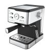 Espresso Machine 20 Bar Pump Pressure Cappuccino latte with ESE POD filter&Milk Frother Steam Wand&thermometer, 1.5L Water Tank, Stainless steel Espre