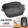 Air Fryer Silicone Pot Basket Liners Non-Stick Safe Oven Baking Tray Accessories