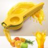 Metal 2-In-1 Lemon Lime Squeezer - Hand Juicer Lemon Squeezer - Max Extraction Manual Citrus Juicer