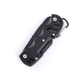 Multifunctional Knife EDC Combination Tool Stainless Steel Home Outdoor (color: Black)