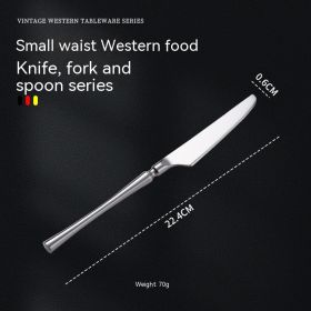 Retro Design Small Waist Knife, Fork And Spoon (Option: Main Knife)